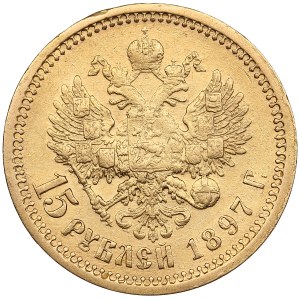 Russie 15 Roubles 1897 AГ - Nicolas II (1894-1917)