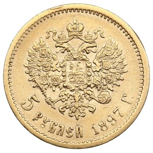 Russie 5 Roubles 1897 АГ - Nicolas II (1894-1917)