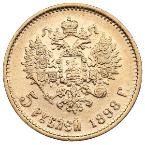Russie 5 Roubles 1898 АГ - Nicolas II (1894-1917)