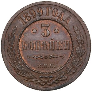 Russie (usine Rosenkrantz) 3 Kopecks 1899 СПБ - Nicolas II (1894-1917)