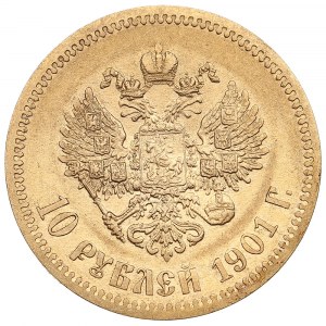 Russie 10 Roubles 1901 AP - Nicolas II (1894-1917)