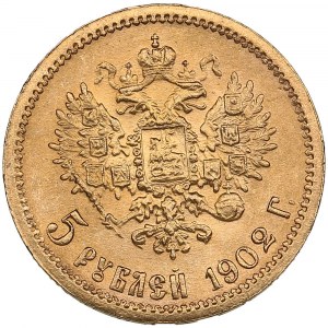 Russie 5 Roubles 1902 AP - Nicolas II (1894-1917)