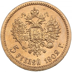 Russie 5 Roubles 1902 AP - Nicolas II (1894-1917)