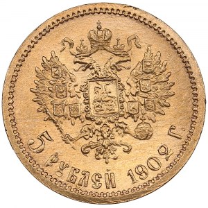 Russie 5 Roubles 1902 AP - Nicolas II (1894-1917)