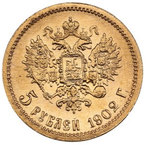 Russie 5 Roubles 1902 AP - Nicolas II (1894-1917)
