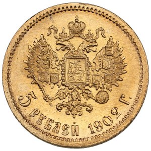 Russie 5 Roubles 1902 AP - Nicolas II (1894-1917)