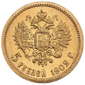 Russie 5 Roubles 1902 AP - Nicolas II (1894-1917)
