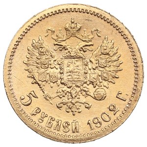Russie 5 Roubles 1902 АР - Nicolas II (1894-1917)