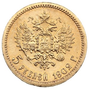 Russie 5 Roubles 1902 АР - Nicolas II (1894-1917)