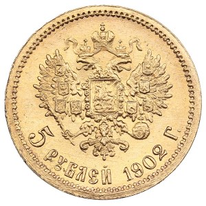 Russie 5 Roubles 1902 АР - Nicolas II (1894-1917)