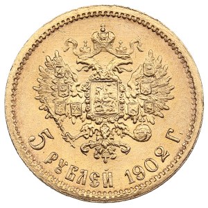Russie 5 Roubles 1902 АР - Nicolas II (1894-1917)