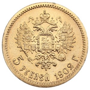 Russie 5 Roubles 1902 АР - Nicolas II (1894-1917)