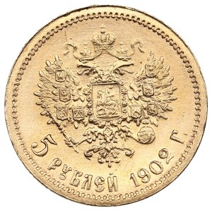 Russie 5 Roubles 1902 АР - Nicolas II (1894-1917)