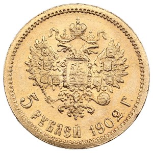 Russie 5 Roubles 1902 АР - Nicolas II (1894-1917)