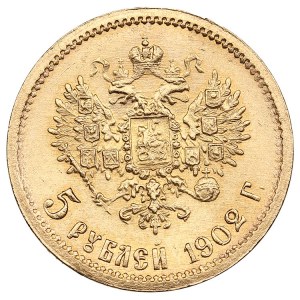 Russie 5 Roubles 1902 АР - Nicolas II (1894-1917)