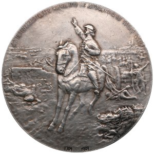 Russie Médaille de bronze (argentée) 1909 - 200e anniversaire de la victoire de Poltava - Nicolas II (1894-1917)