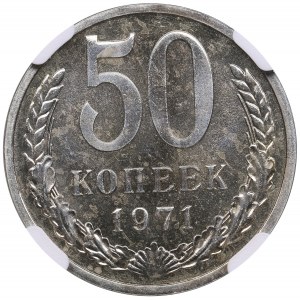 Russia (USSR) 50 Kopecks 1971 - NGC PL 64
