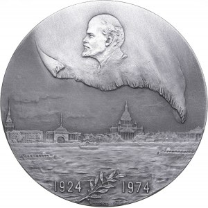 Russie (URSS) Médaille de l'aluminium 1974 ЛМД (L) - 50 ans après le changement de nom de la ville de Petrograd en Leningrad