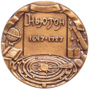 Russie (URSS) Médaille de bronze (Tombac) 1978 ЛМД (L) - Isaak Newton - NGC MS 68