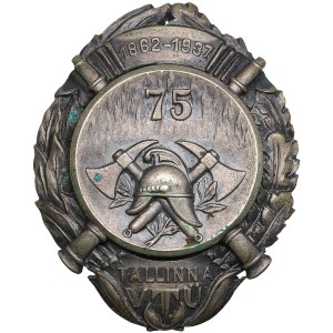 Insigne des pompiers de la République d'Estonie - 75e anniversaire de la Société des pompiers volontaires de Tallinn