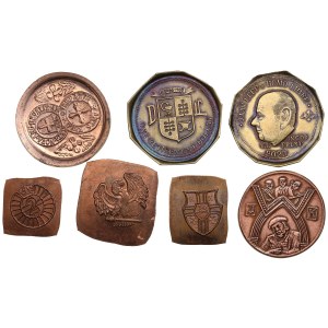 Collection of Estonian die trials for badges and medals (22)