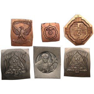 Collection of Estonian die trials for badges and medals (22)