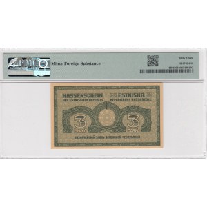 Estonie 3 Marka 1919 - PMG 63 Choice Uncirculated