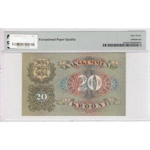 Estonie 20 Krooni 1932 - PMG 67 EPQ Superbe Gem Unc