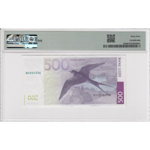 Estonie 500 Krooni 2007 - PMG 64 Choice Uncirculated