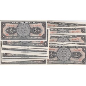 Mexico 1 Peso 1965 & 1967(20+20)