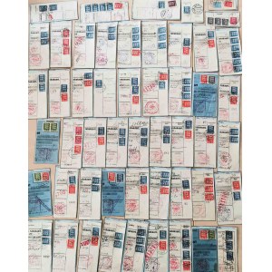 Big lot of Estonian old money cards. 100 pieces