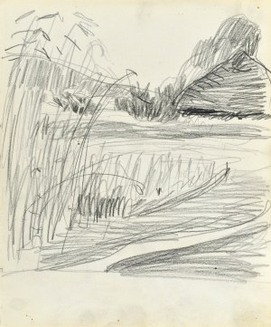 Stanisław KAMOCKI (1875-1944), Zboże z wiejską chałupą w dali, lato 1903