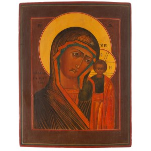 Rosja, Ikona - Matka Boska Kazańska, 2 poł. XIX w.