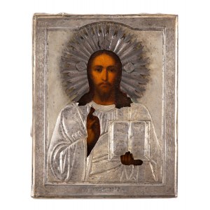 Rosja, Ikona - Chrystus Pantokrator, koniec XIX w.