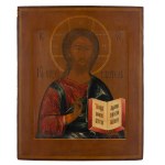 Rosja, Ikona - Chrystus Pantokrator, pocz. XIX w.