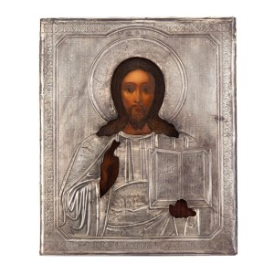 Rosja, Ikona - Chrystus Pantokrator, pocz. XX w.