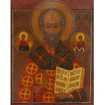 Rosja, Ikona - Św. Mikołaj Cudotwórca, 1 poł. XIX w.