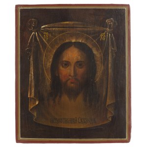 Russland, Ikone - Mandylion, um die Mitte des 19. Jahrhunderts.