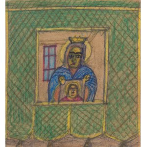 Nikifor Krynicki (1895 Krynica - 1968 Folusz), Mother of God