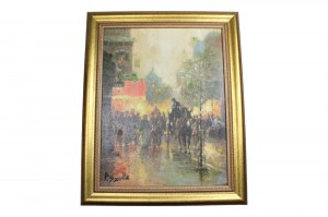 Piotr Szultz, Piotr Szultz peinture à l'huile impressionnisme avec dédicace