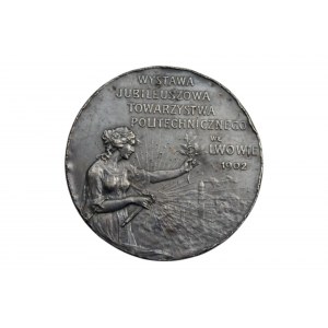 Medal jubileuszowy 25-lecia Towarzystwa Politechnicznego we Lwowie, 1902