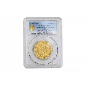 France, Charles VI (1380-1422), écu d'or, St-André mint, gold