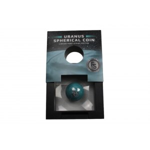 5 $ 1 oz Silber kugelförmige farbige Münze URANUS 2023
