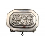Fraget 19th century sugar bowl. Keyed box, plater