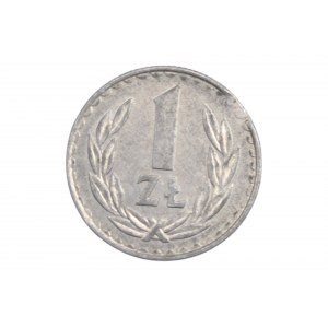 1 Zloty 1987 KB - Blechspitze - Postfrisch-Fehler