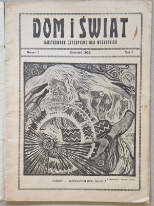 Casa e mondo, r. 1925 n. 1 (aprile) - Un piede nella tomba, memorie di un alpinista [racconto].