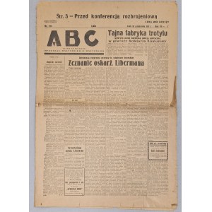 ABC pismo codzienne, Rok VI - C, Nr 314, Lublin, 28 października 1931 [proces brzeski]