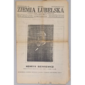 Nowa Ziemia Lubelska, R.II.: No 293. 26-go października 1924 [Henryk Sienkiewicz]