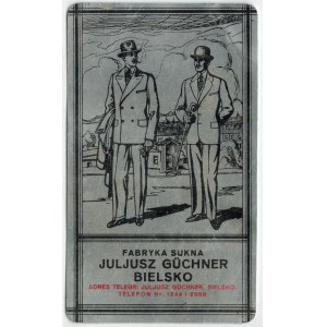 [Bielsko-Biała] Fabryka Sukna Juljusz Güchner Bielsko [kalendarz kieszonkowy 1931 r.]
