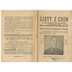 Listy z Chin Polskich Misjonarzy i Sióstr Miłosierdzia, R. 1934, Nr 2
